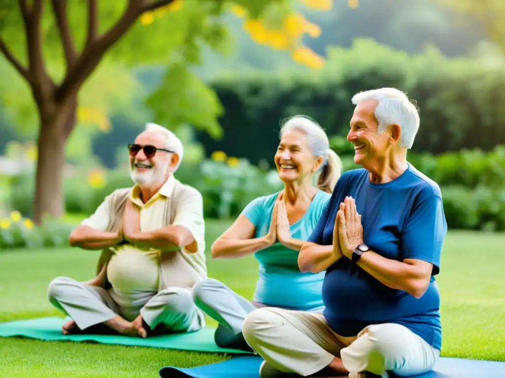 Actividades al aire libre para la tercera edad, transmitiendo vitalidad y bienestar con sonrisas y comunidad