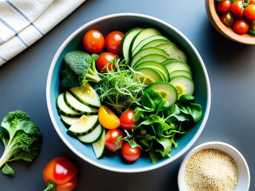 Una deliciosa ensalada colorida para potenciar la inmunidad con ingredientes frescos y vibrantes