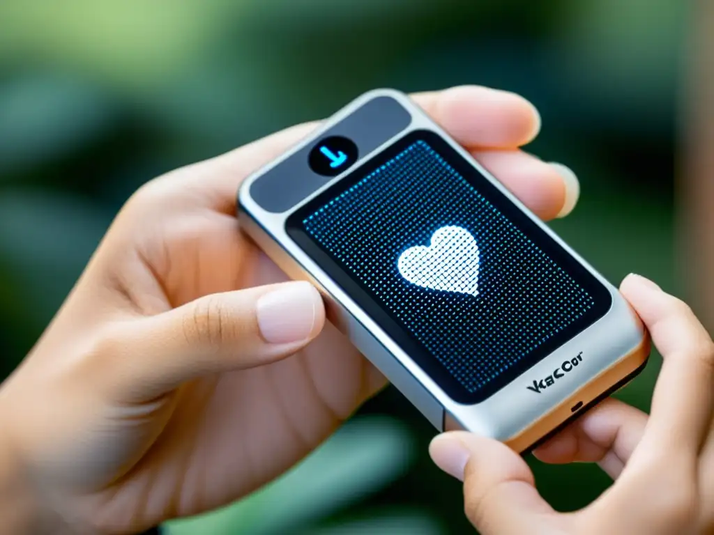 KardiaMobile: Tecnología avanzada para cuidado cardíaco en casa Detalle del dispositivo KardiaMobile de AliveCor, con diseño moderno, tecnología de monitoreo cardíaco y tamaño compacto