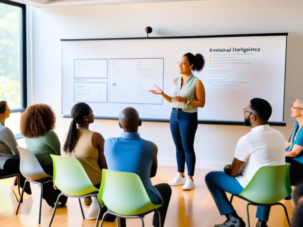 'Grupo en taller para potenciar sistema inmune, compartiendo experiencias y aprendiendo sobre inteligencia emocional y conexión mente-cuerpo