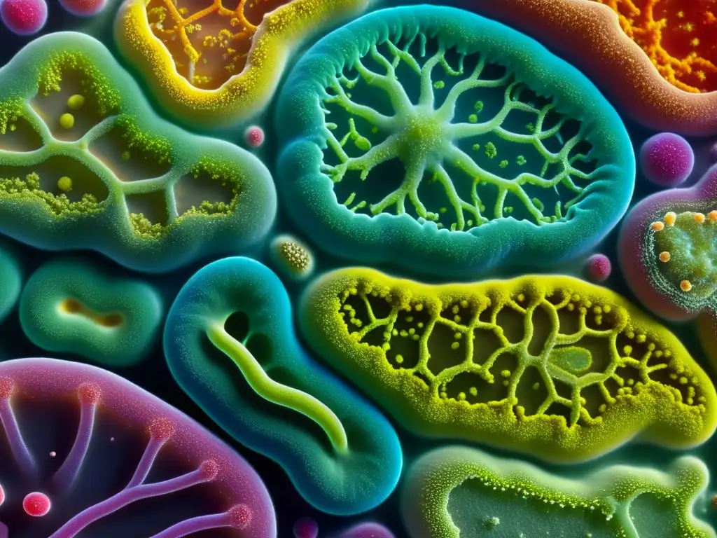 Una impresionante comunidad bacteriana diversa, con impacto en el sistema inmunológico, exhibe su vibrante y colorido paisaje microbiano