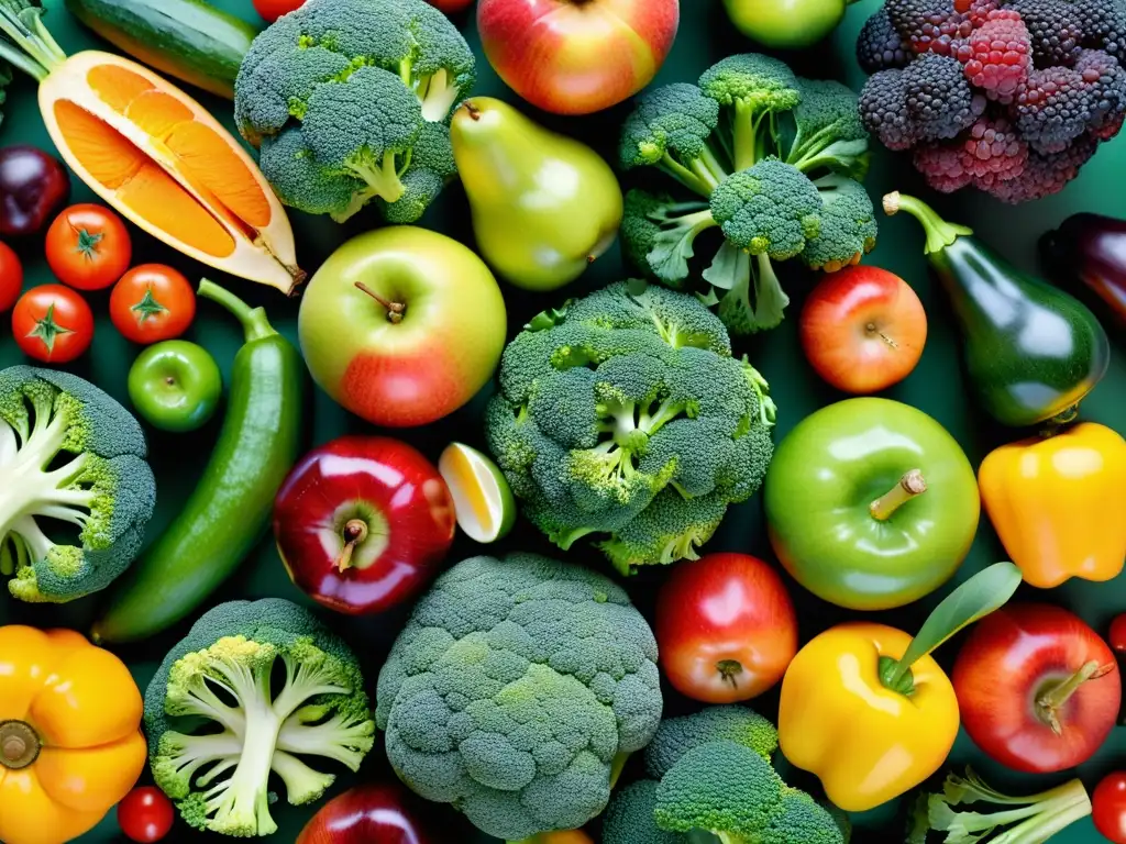 Una impresionante exhibición de frutas y verduras frescas, resalta la importancia de la nutrición para el sistema inmunológico