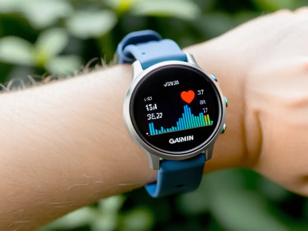 Garmin Vivosmart 4: Análisis detallado del sueño y seguimiento de actividad Un moderno dispositivo de monitoreo inmunológico para uso doméstico, mostrando datos detallados de análisis del sueño y seguimiento de la actividad