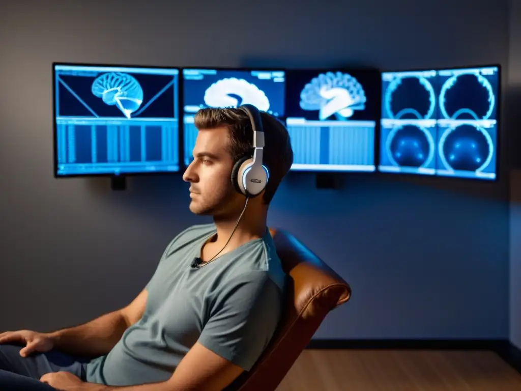 Persona en biofeedback, control de estrés