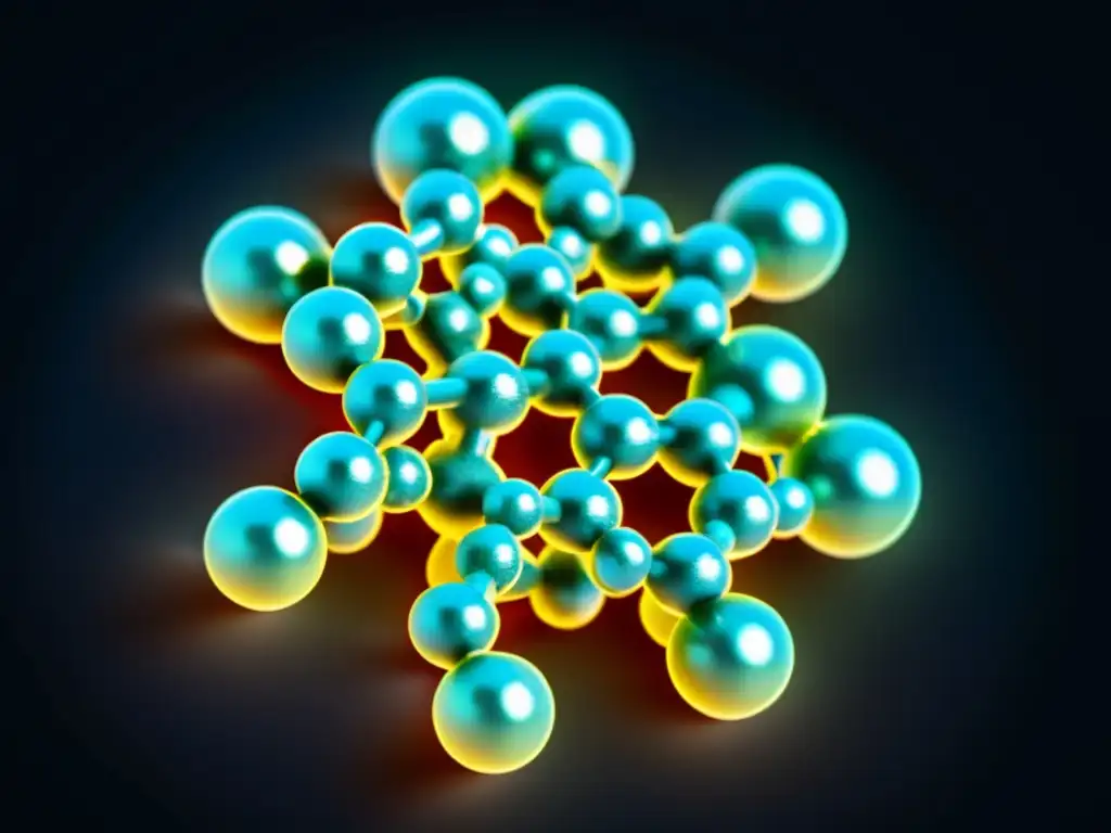 Un primer plano detallado de la estructura molecular del N-acetilcisteína (NAC) destaca la complejidad de este crucial compuesto