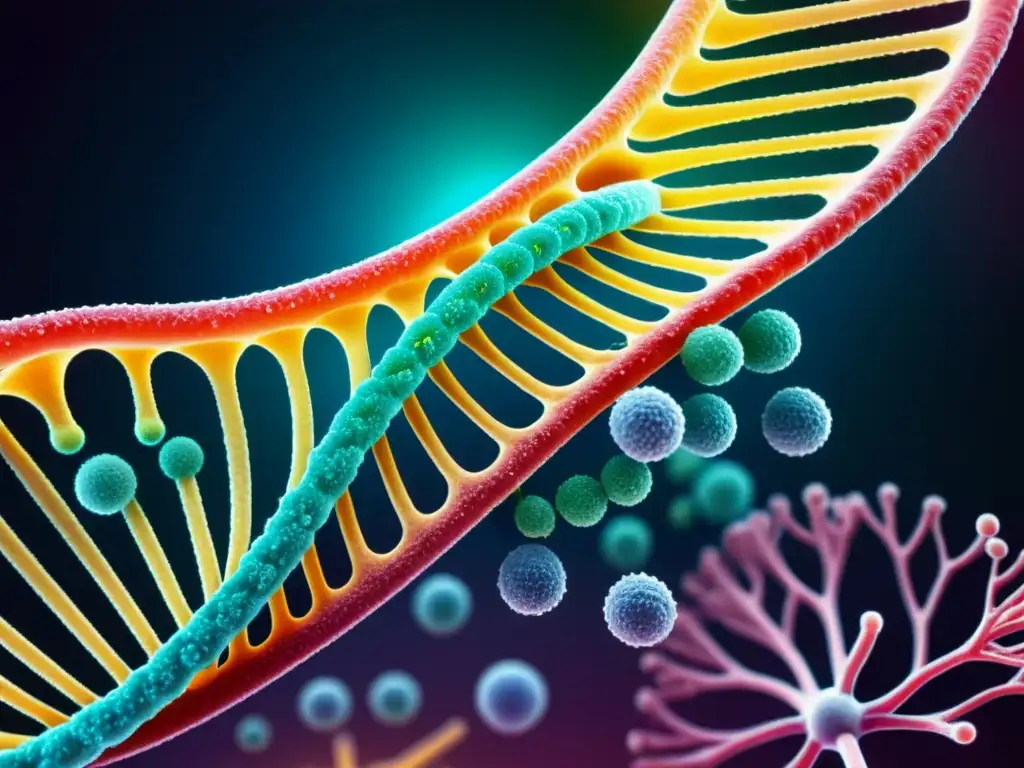 Interacción de terapia génica con el sistema inmune a nivel molecular, ilustrando su importancia en el tratamiento de enfermedades inmunológicas