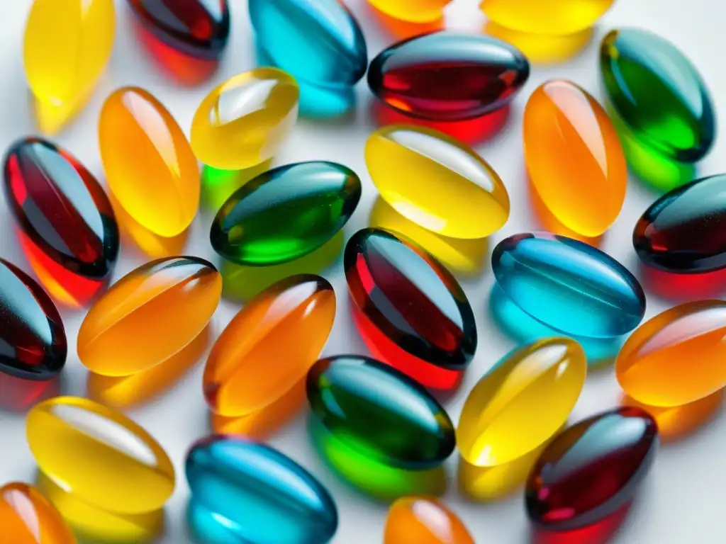 Vitaminas y suplementos coloridos para niños, una guía para padres sobre inmunitarios